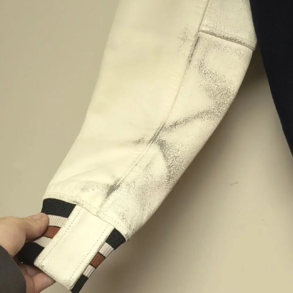 Coach Classic Navy and White Bomber Jacket - Picture 5 of 11